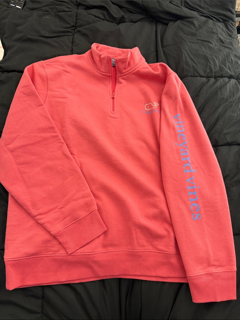 Vineyard Vines Coral Half-Zip Pullover - Picture 3 of 6